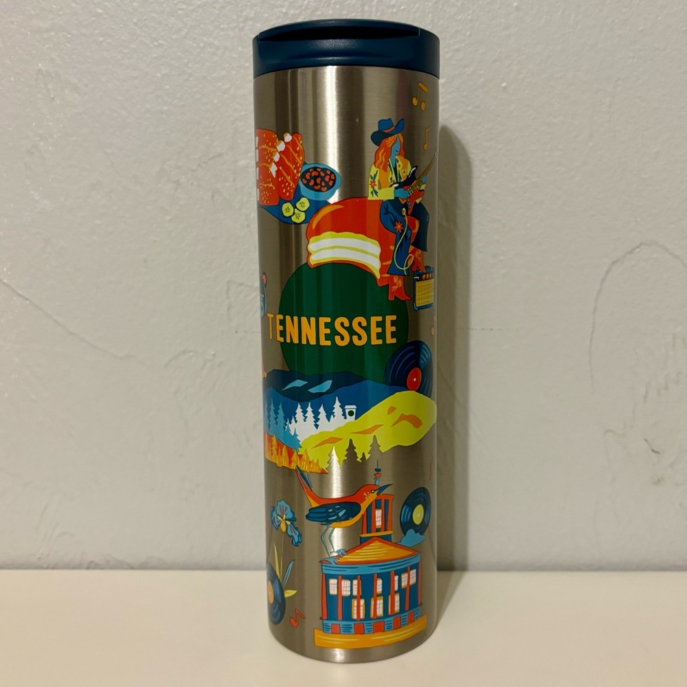 2024 Starbucks Discovery Series Stainless Steel 16oz Water Bottle Tennessee